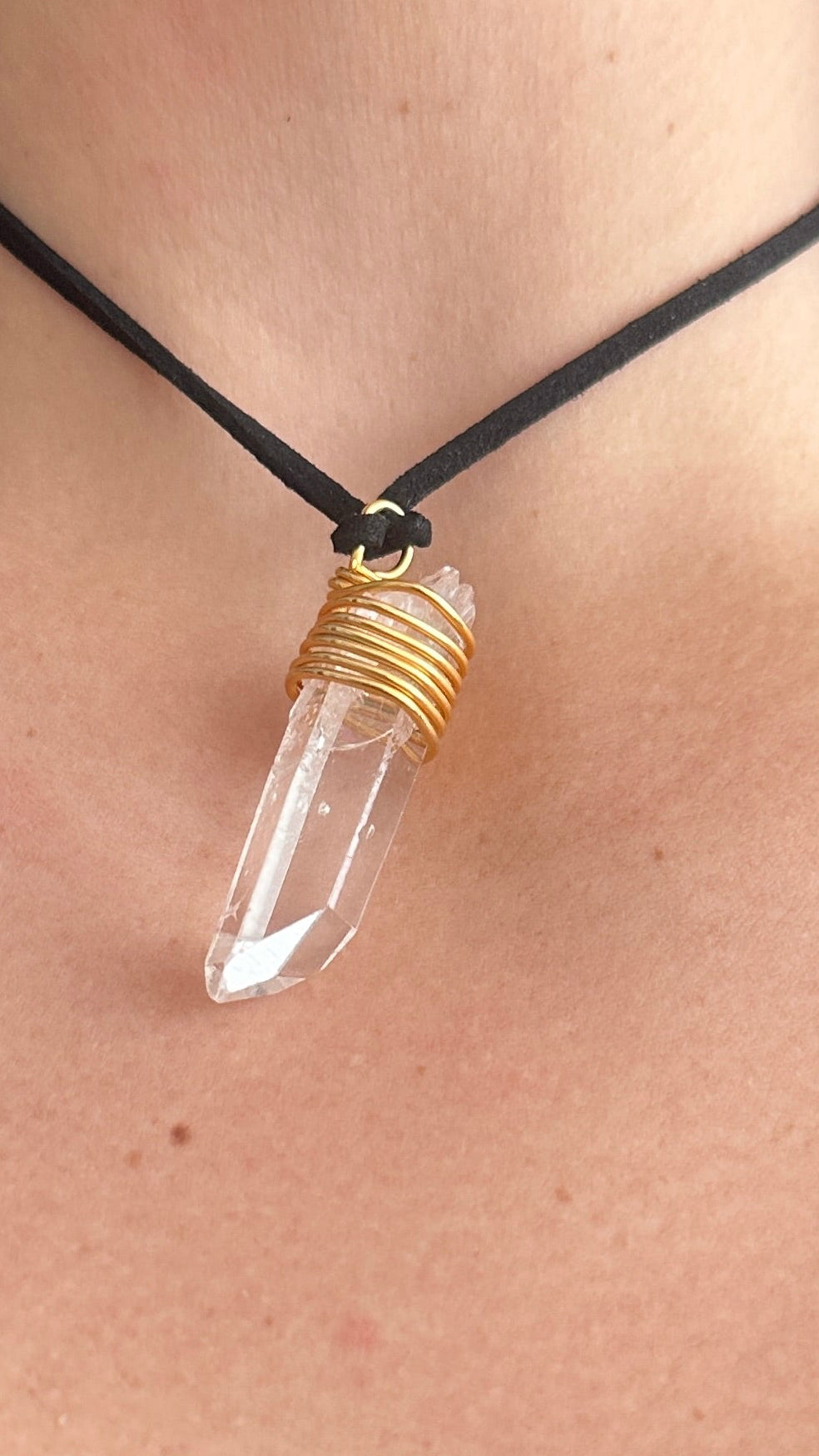 Collar cuarzo cristal