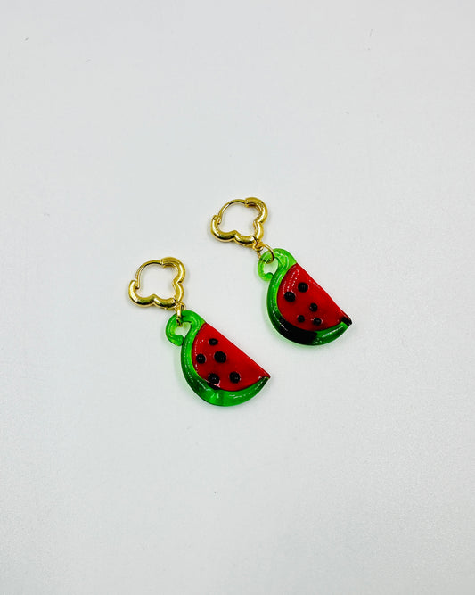 Aretes sandía