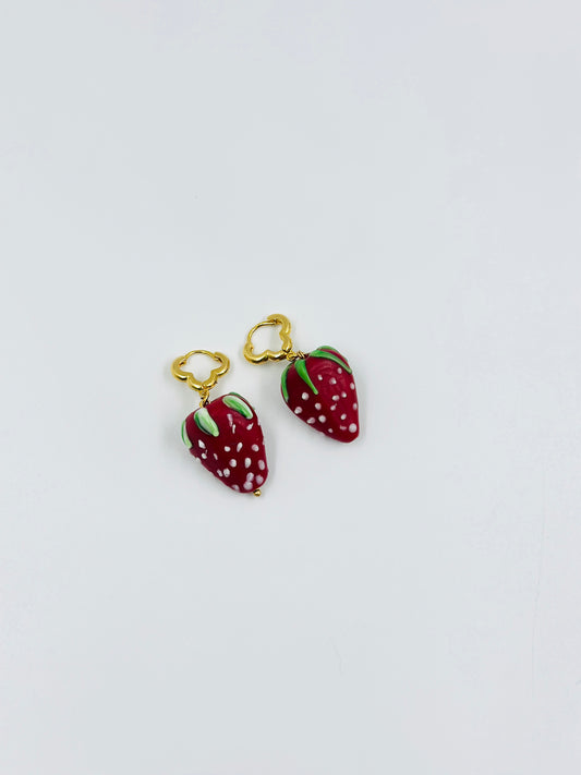 Aretes de fresa