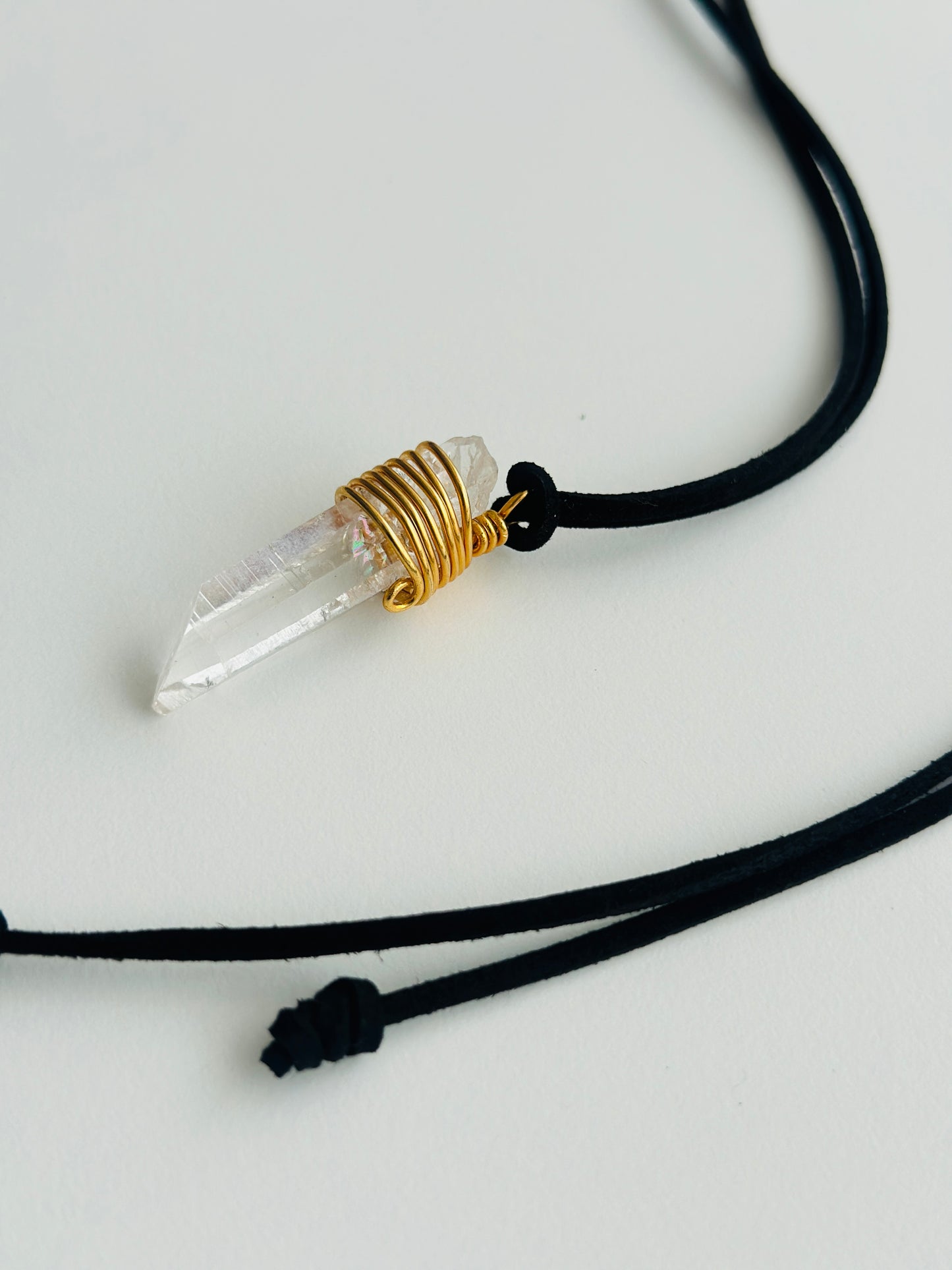 Collar cuarzo cristal